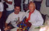 Greg & Harvey with the birdhouse Harvey made for a TAGSRWC fundraiser